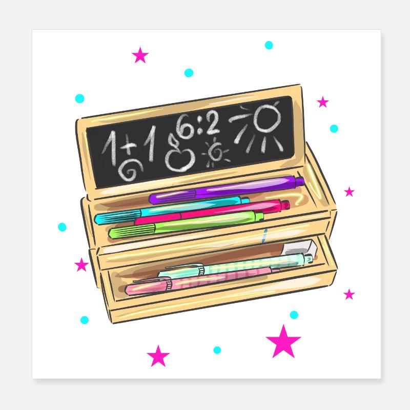 Student case for school enrollment Poster 8" x 8" (20x20 cm)