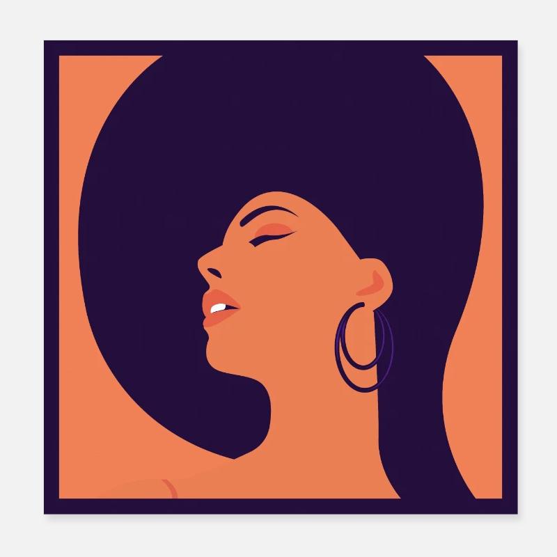 Sonnenbad Poster 20x20 cm