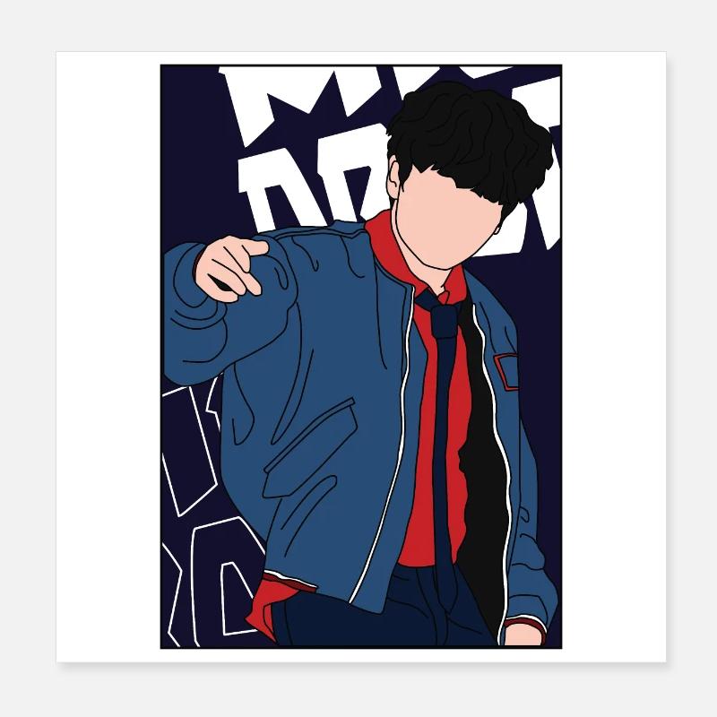 BOY STYLE Poster 8" x 8" (20x20 cm)