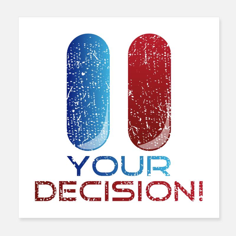 Your Decision Gift Poster 8" x 8" (20x20 cm)