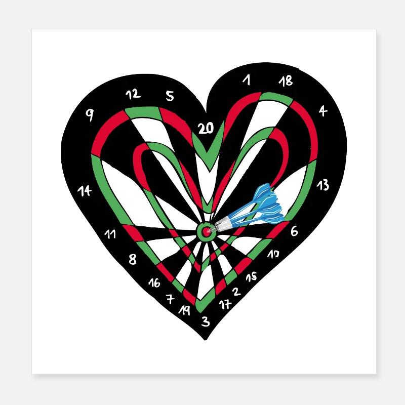 Cupid's Arrow Gift Poster 8" x 8" (20x20 cm)