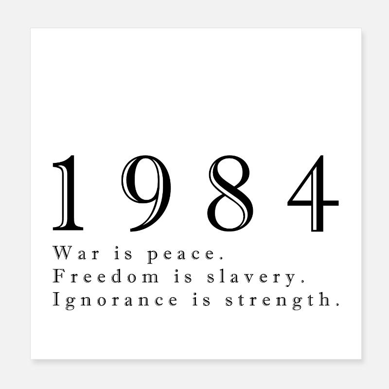 1984 Poster 8" x 8" (20x20 cm)