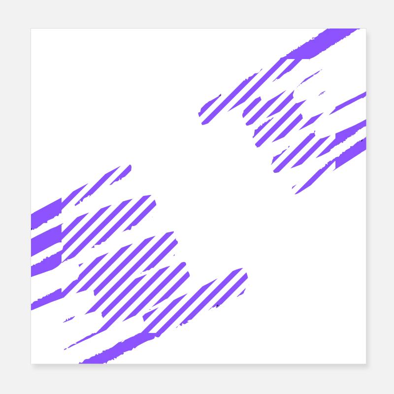 un dessin à rayures Poster 20 x 20 cm