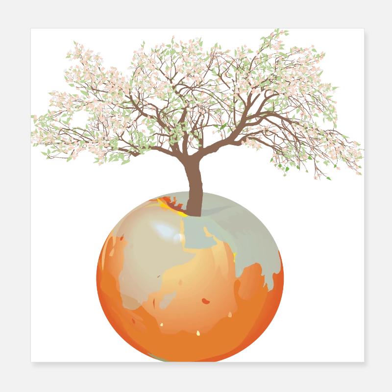 Terre - Pommier Poster 20 x 20 cm