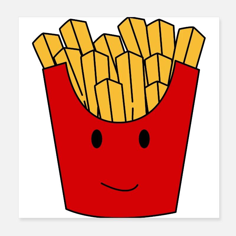 Pommes Poster 20x20 cm