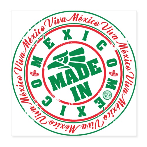 Made In México - Póster 20x20 cm