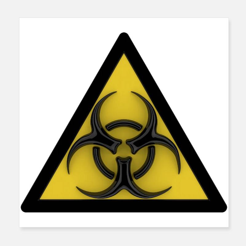 biohazard - Poster 20 x 20 cm - blanc