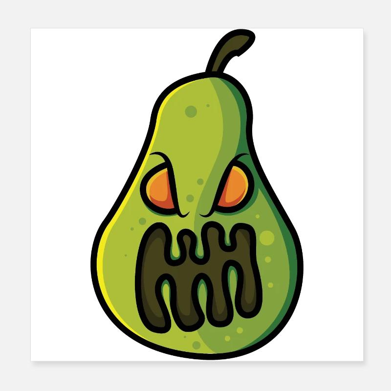 Bad pear Poster 8" x 8" (20x20 cm)