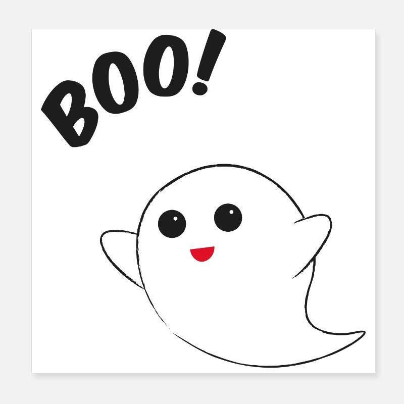 BOO!! Poster 20x20 cm