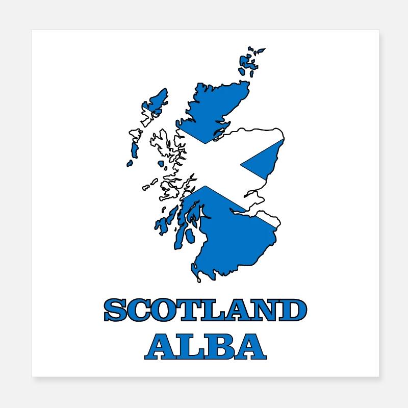 scotland alba Poster 8" x 8" (20x20 cm)