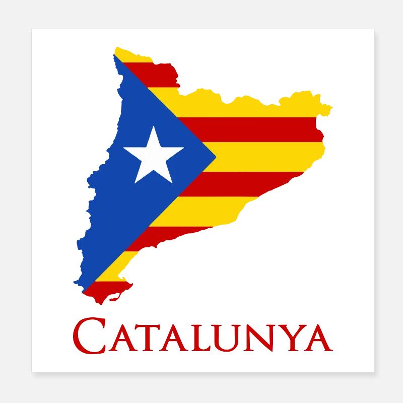 Catalunya Poster 8" x 8" (20x20 cm)