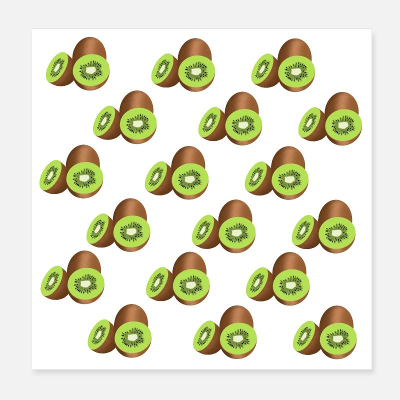 kiwi Poster 8" x 8" (20x20 cm)
