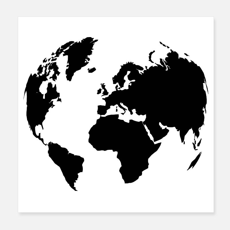 world Poster 8" x 8" (20x20 cm)