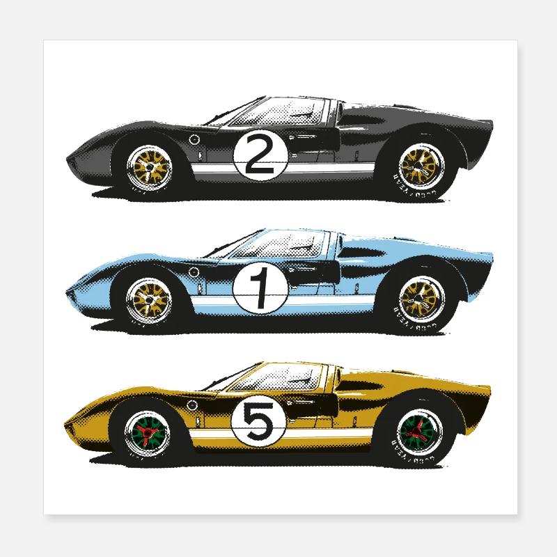 GT40 Poster 20x20 cm