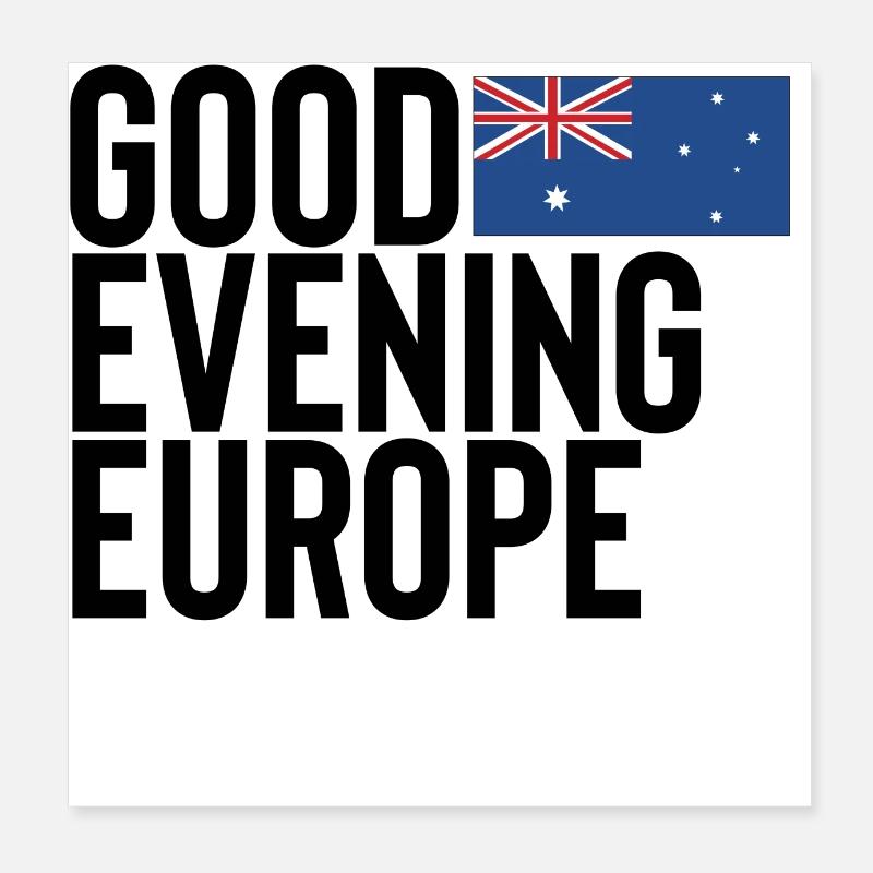 Australien Poster 20x20 cm