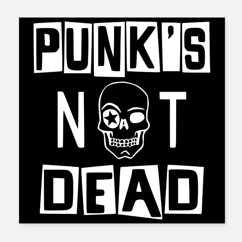 Affiches et stickers PUNK'S NOT DEAD Poster 20 x 20 cm