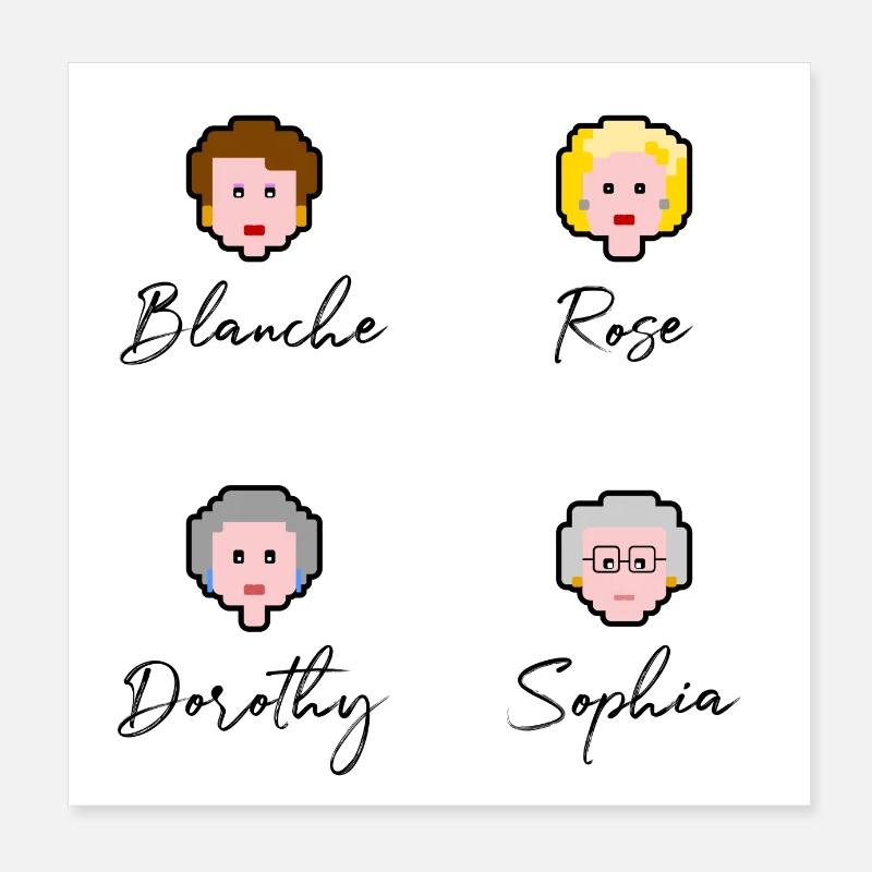 Poster "Ragazze" Poster 20x20 cm