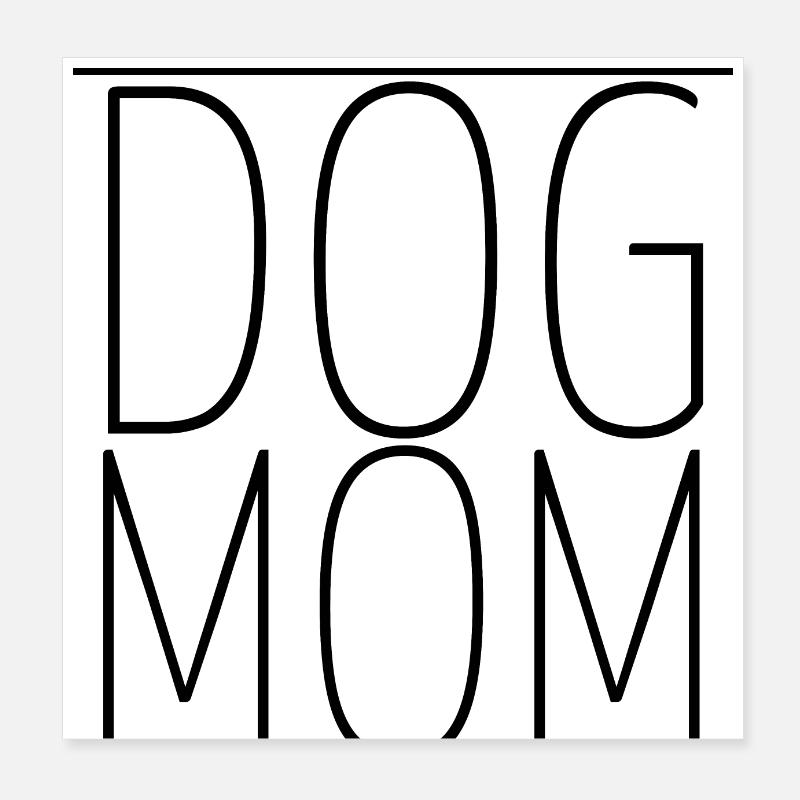 chien - chien maman Poster 20 x 20 cm