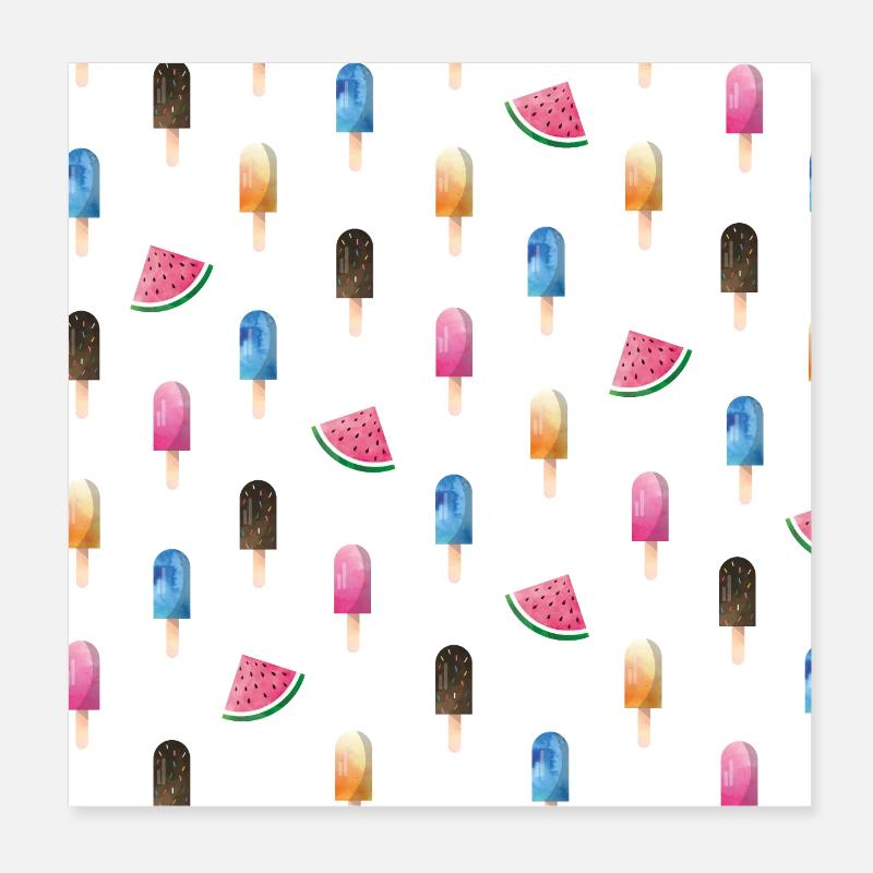 Modèle de crème glacée Poster 20 x 20 cm