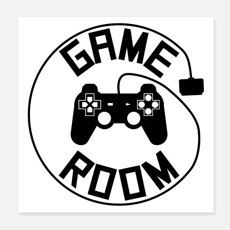 Game room poster Poster 8" x 8" (20x20 cm)