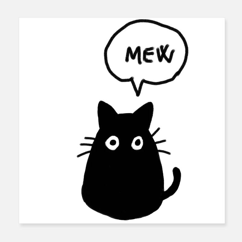 Katze Poster 20x20 cm