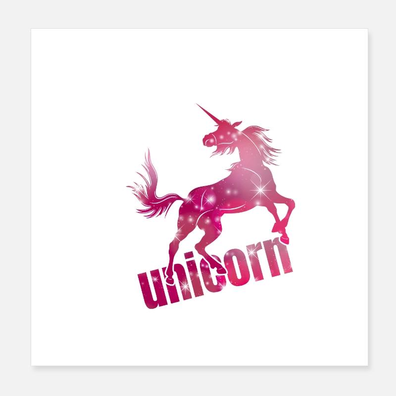 licorne faite par jena2908 Poster 20 x 20 cm