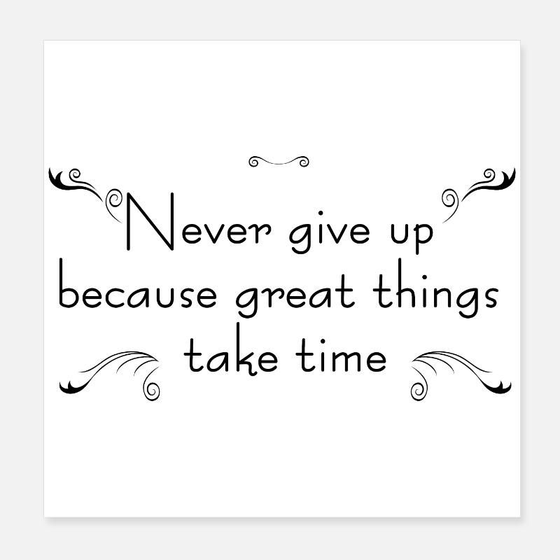 Spruch Poster 20x20 cm