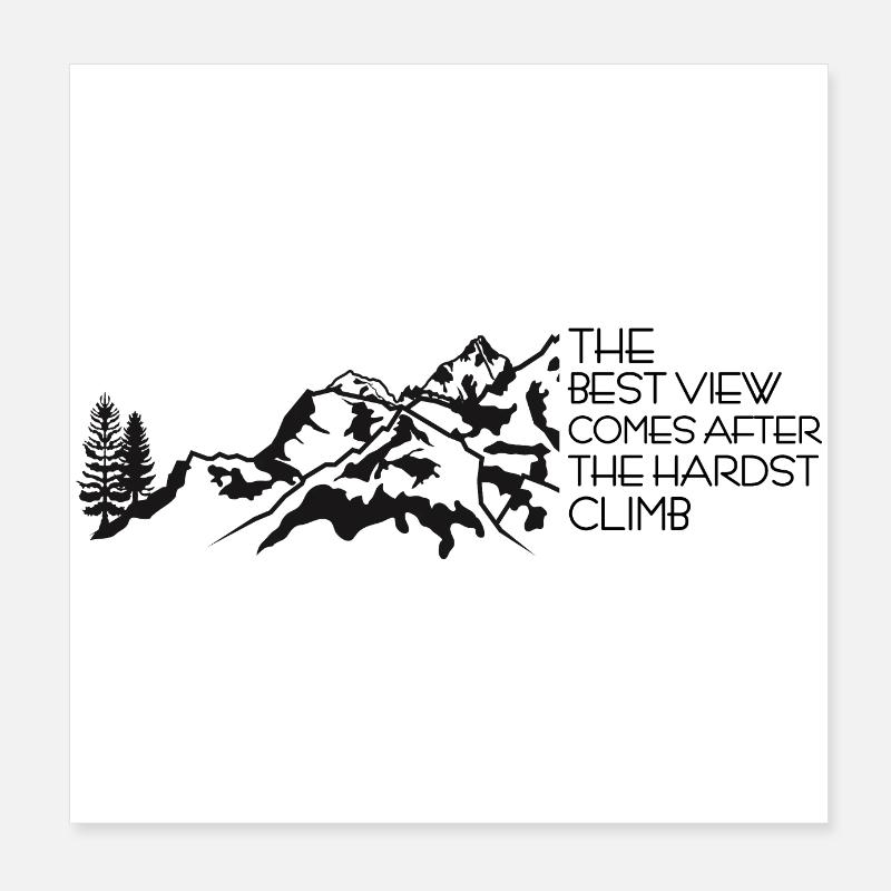 hike Poster 8" x 8" (20x20 cm)