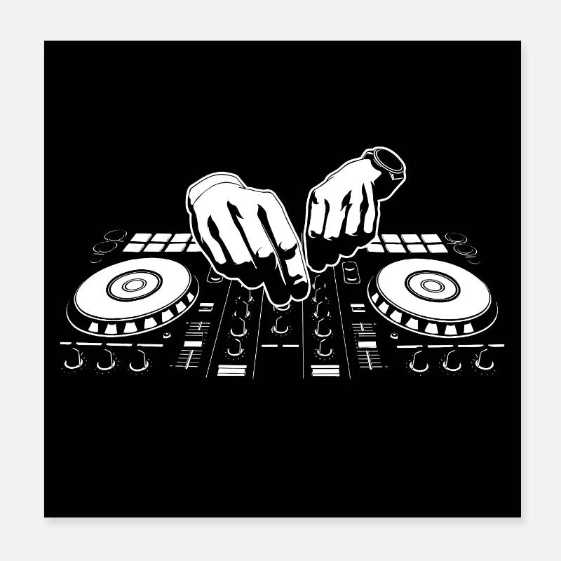 Masque DJ Poster 20 x 20 cm