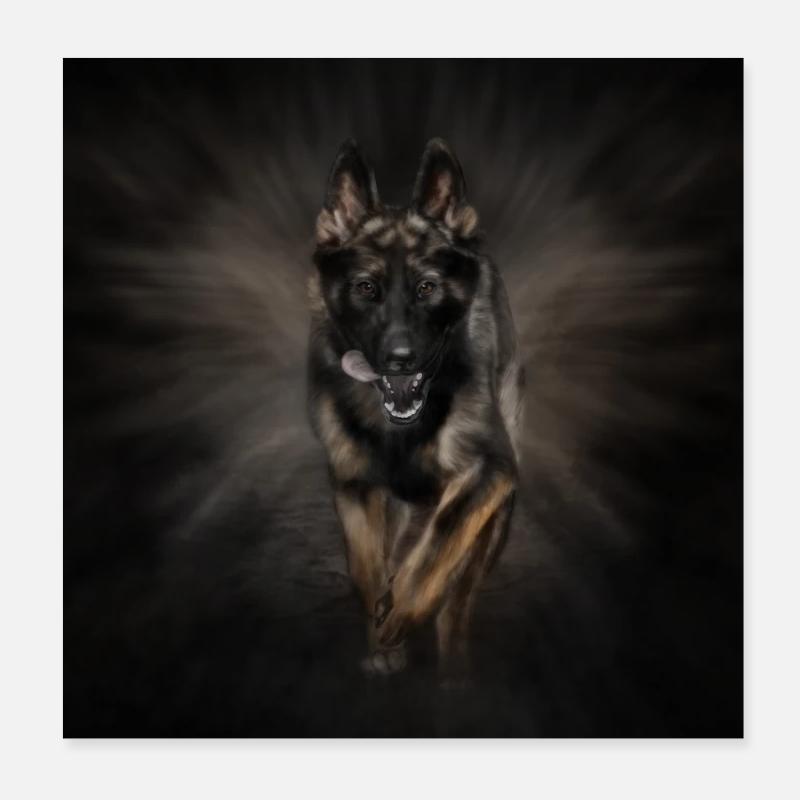 Pastore Tedesco - GSD Poster 20x20 cm