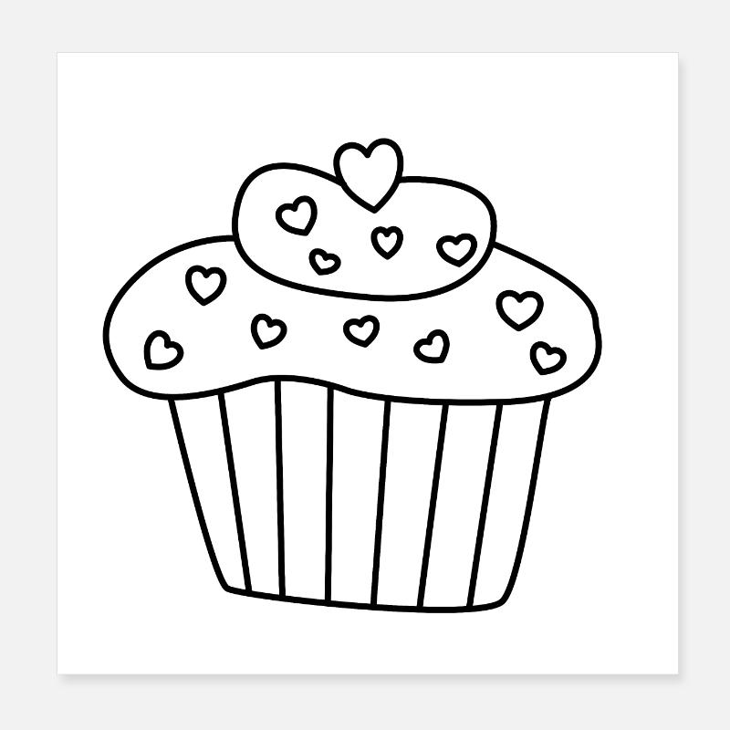 muffin Poster 20x20 cm