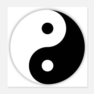 Yin e Yang svg Poster 20x20 cm