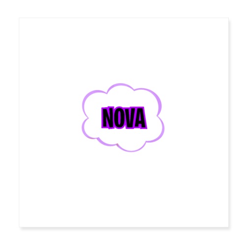 Nova's Logo - Poster 8 x 8 (20x20 cm)
