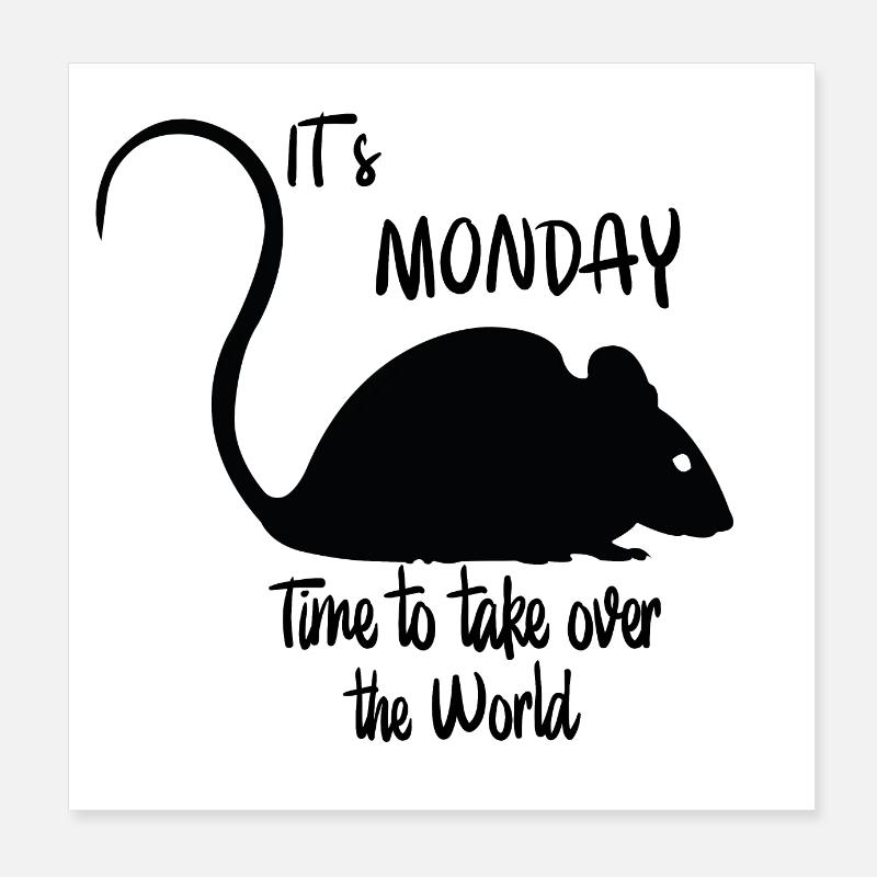 Souris Poster 20 x 20 cm