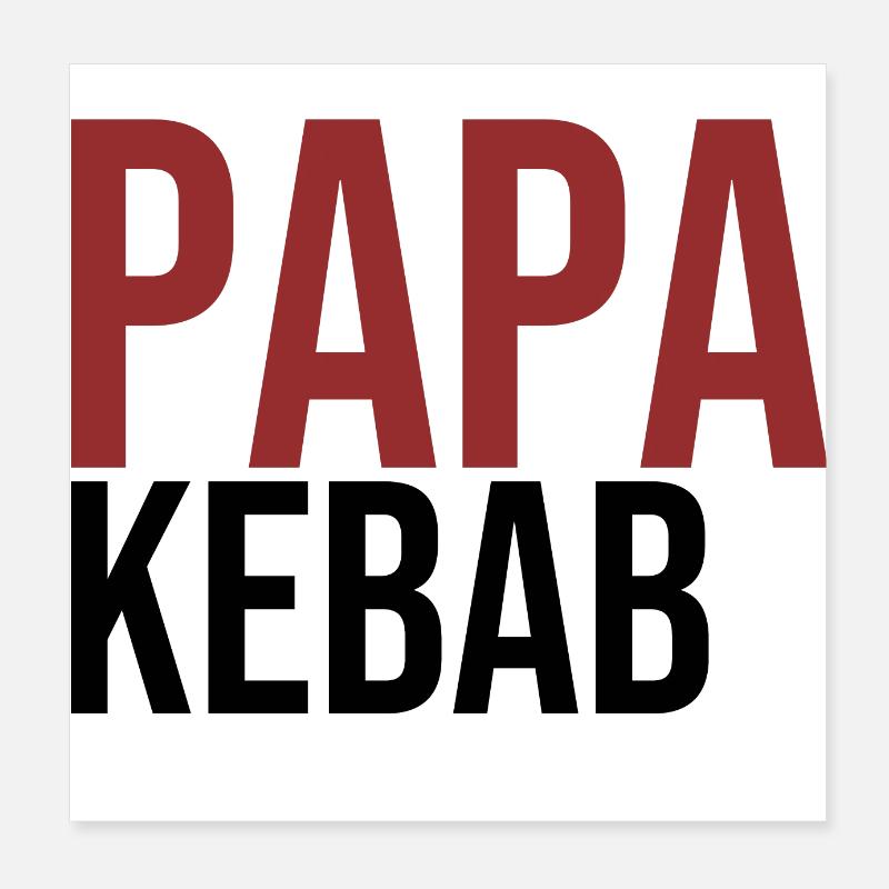 papa kebab Poster 20 x 20 cm
