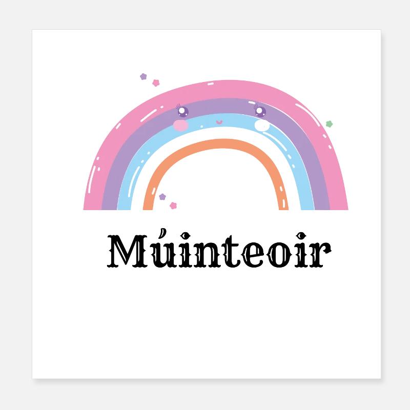 Múinteoir Poster 8" x 8" (20x20 cm)