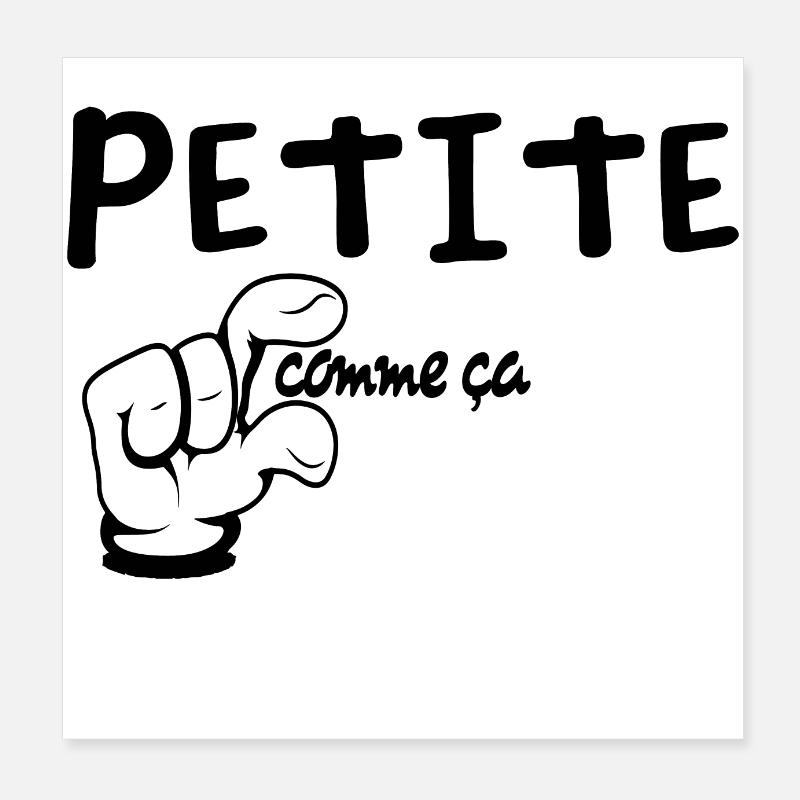 So klein - Humor Poster 20x20 cm