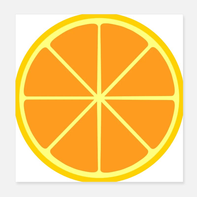Conception de fruits orange à personnaliser Poster 20 x 20 cm