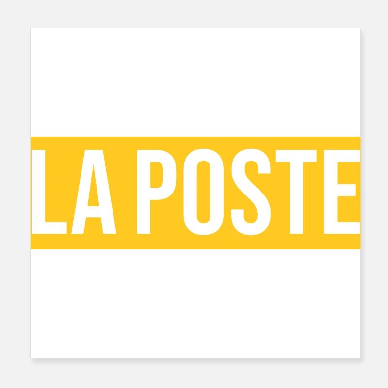 La poste livraison colis courrier facteur laposte Poster 20 x 20 cm