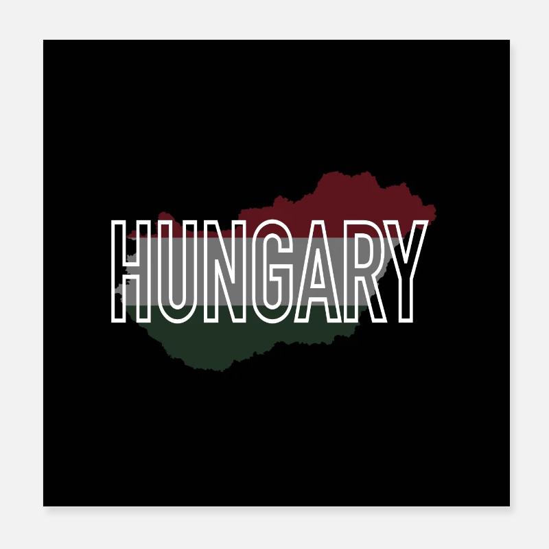 Hungary Poster 8" x 8" (20x20 cm)