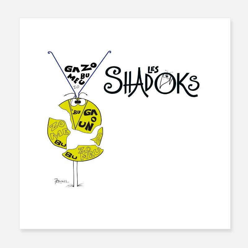 Shadoks puslespil Poster 20x20 cm