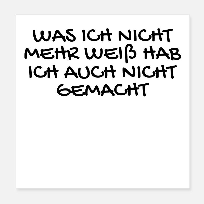 Party Sprüche Feiern Saufen Spruch Geschenk Poster 20x20 cm