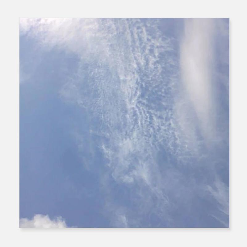 Blue sky - Poster 8" x 8" (20x20 cm) - white