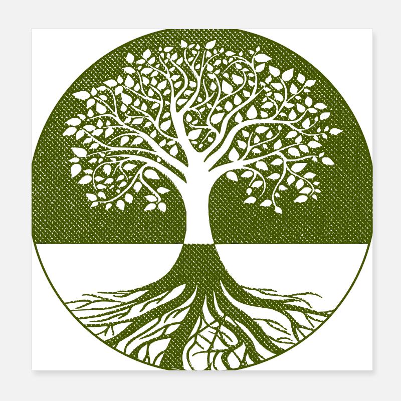Arbre Poster 20 x 20 cm