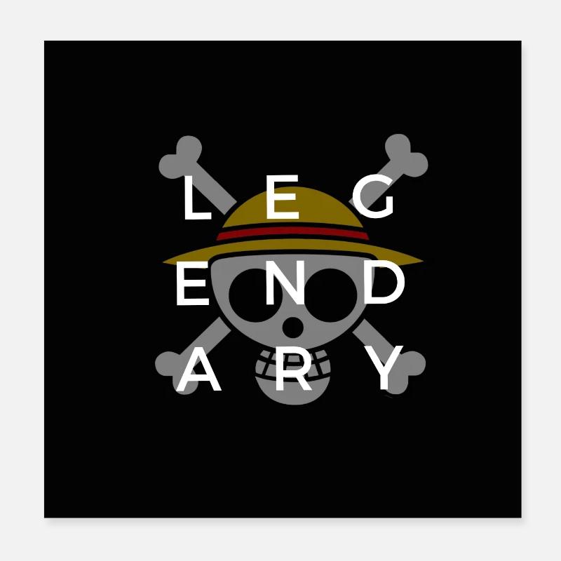 Legendary Collection - Straw hat flag Poster 8" x 8" (20x20 cm)