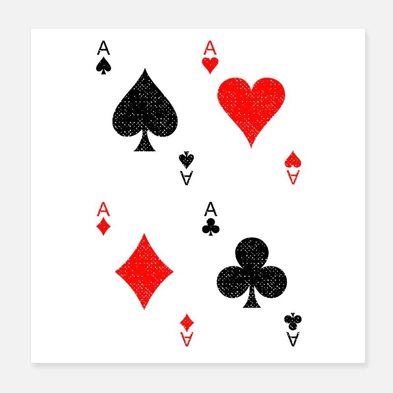 Poker Poster 20 x 20 cm