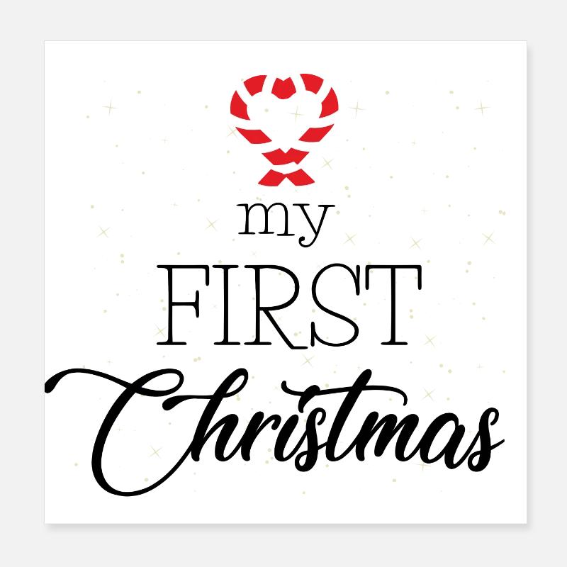 mon premier noël Poster 20 x 20 cm