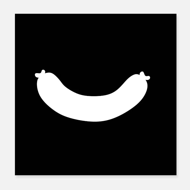 Saucisse Poster 20 x 20 cm