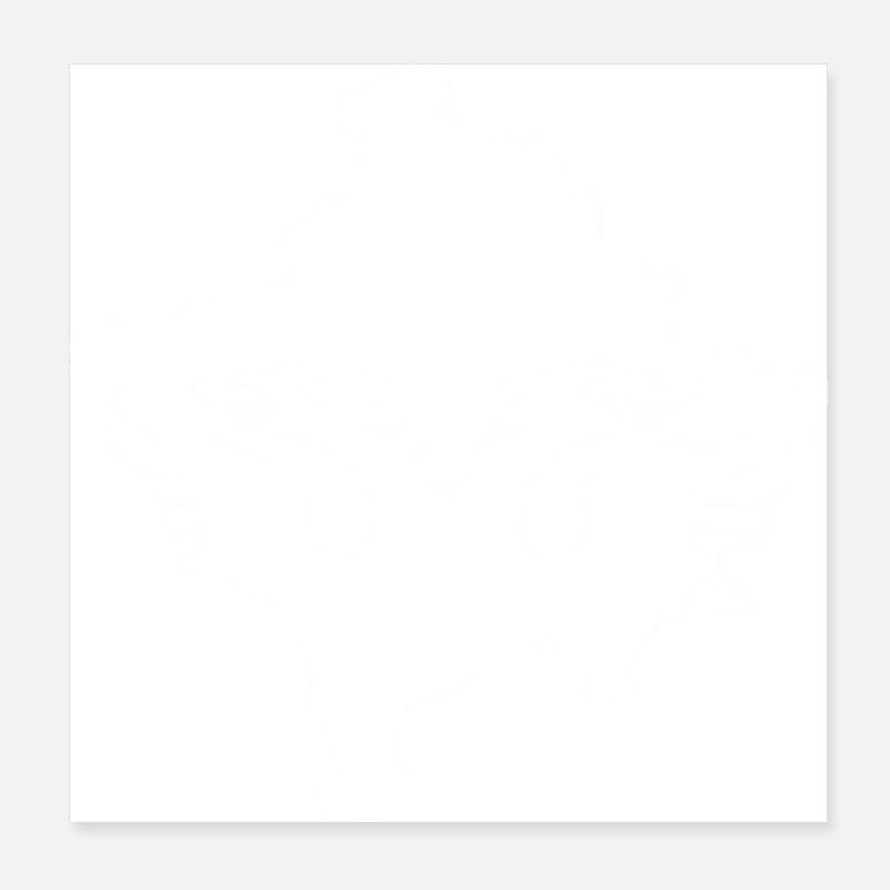 Kosovo - Albanais blanc Poster 20 x 20 cm