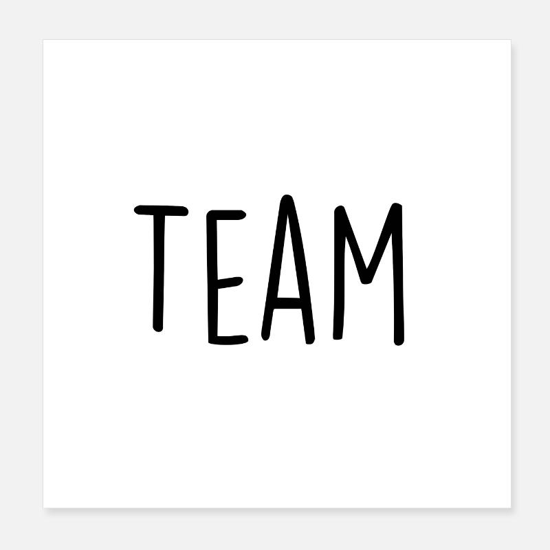 Team Poster 8" x 8" (20x20 cm)